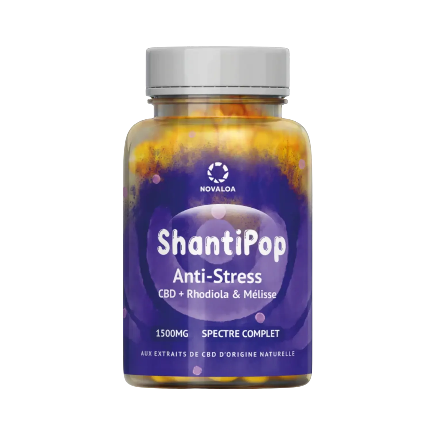 Anti-Stress : Gélules liquides 1500 mg CBD Rhodiola & Mélisse